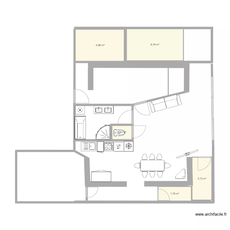 Marinette actuelle. Plan de 