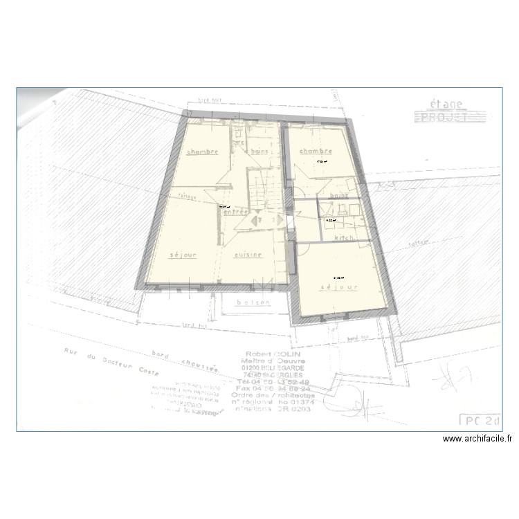 Aime_Base_niv2. Plan de 4 pièces et 124 m2