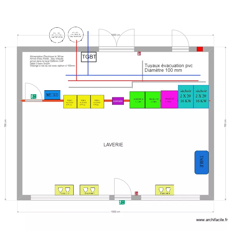 SIBAH 72100 LE MANS. Plan de 