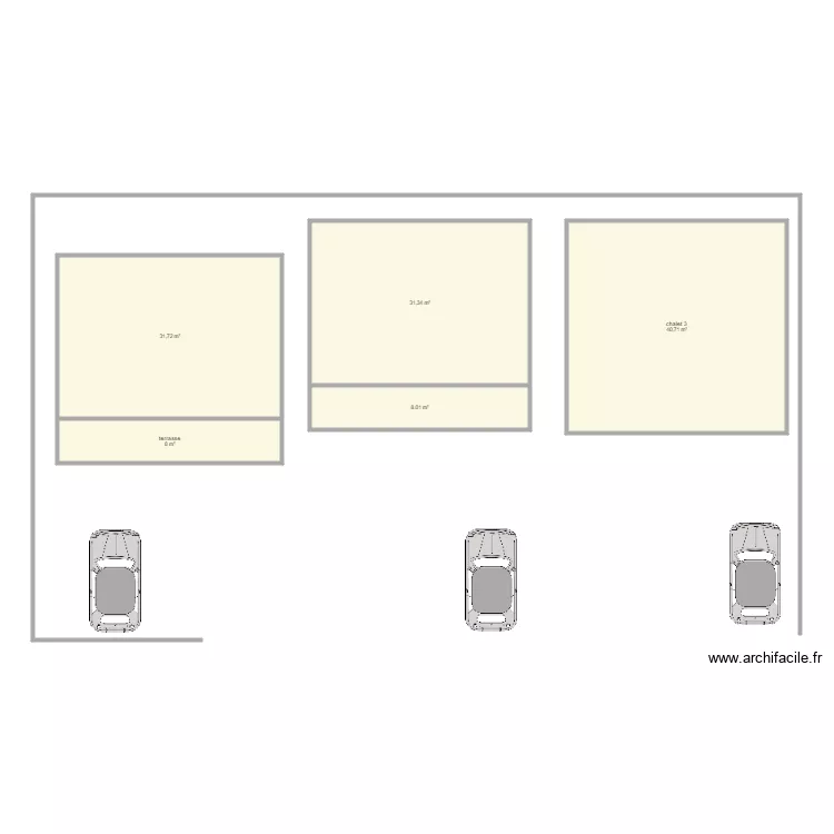 chalet de jardin. Plan de 