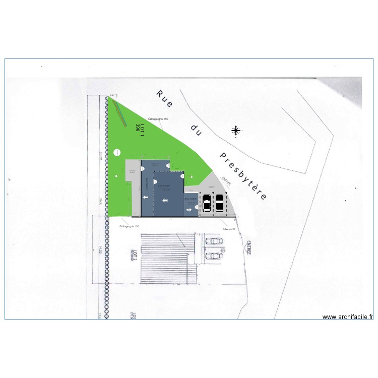 PLAN MASSE. Plan de 4 pièces et 146 m2