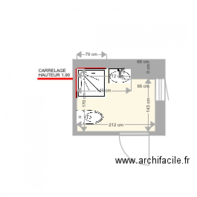 GRASSE SALLE DE BAIN 2 . Plan de 0 pièce et 0 m2