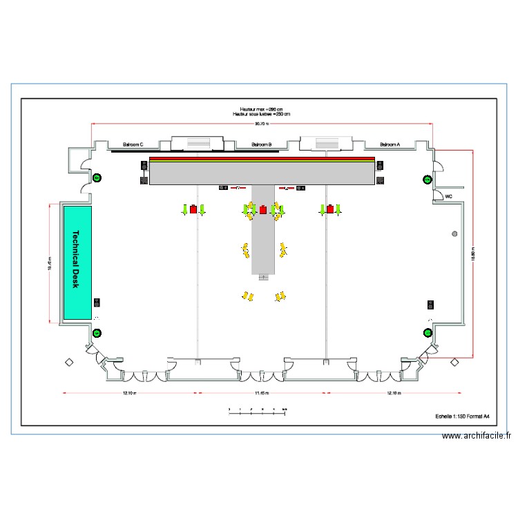 Theasis technique. Plan de 0 pièce et 0 m2