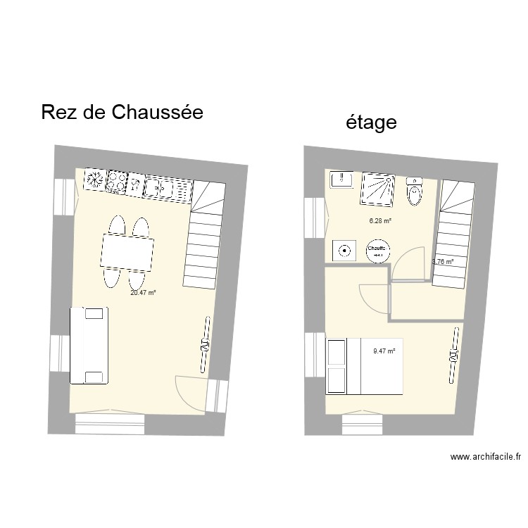 appartement 5 lux . Plan de 0 pièce et 0 m2