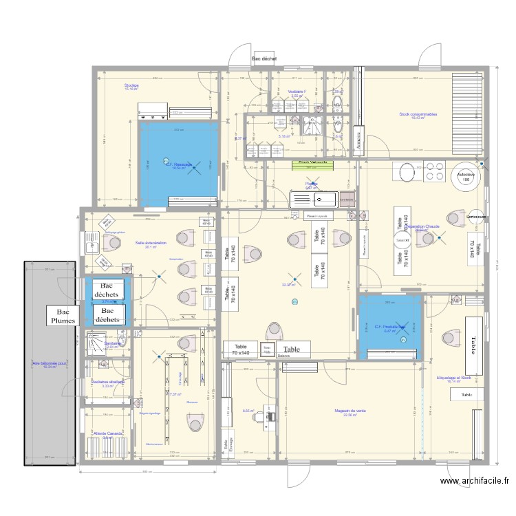 Troussin 010. Plan de 22 pièces et 251 m2