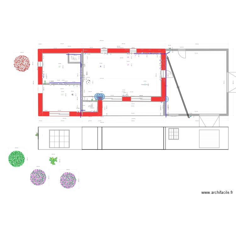 plan ebreuil  gaines. Plan de 9 pièces et 152 m2