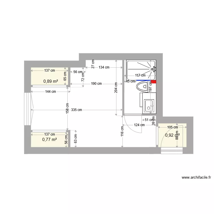Boulanger plan sdb. Plan de 