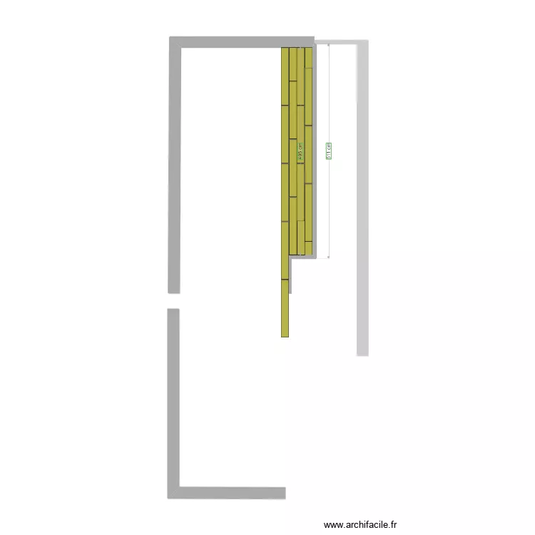 Stratifi&eacute; salon. Plan de 