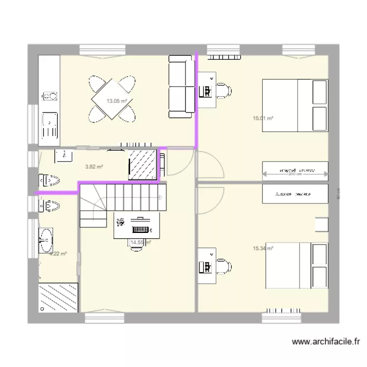 Etage Saint george etage vers 2. Plan de 