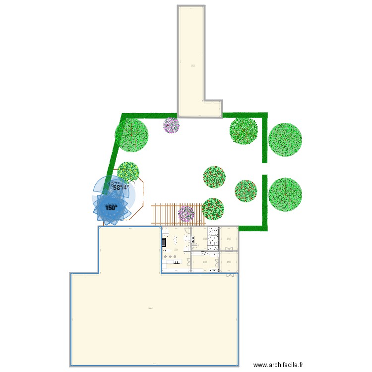 Aménagement extérieur. Plan de 9 pièces et 785 m2