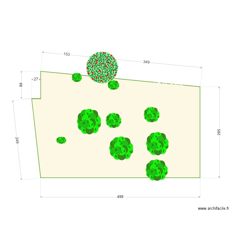 Création HLM oiseaux 01. Plan de 2 pièces et 16 m2