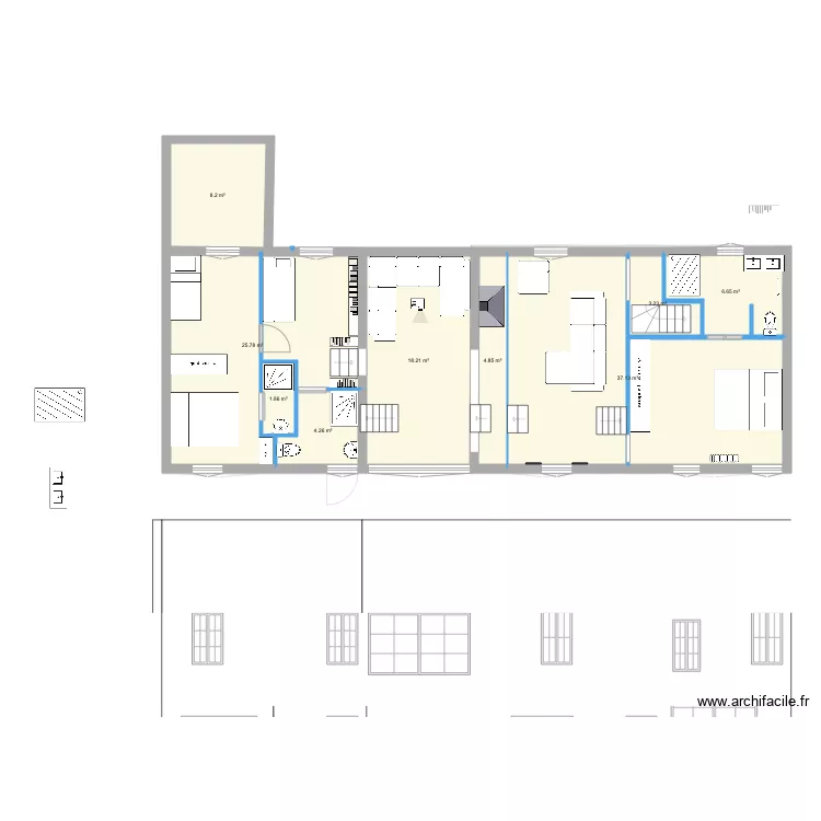 LARCHANT ETAGE BEA. Plan de LARCHANT ETAGE BEA. Plan de
