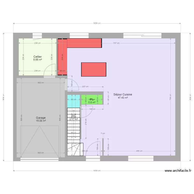 LEMORT CARETTE. Plan de 