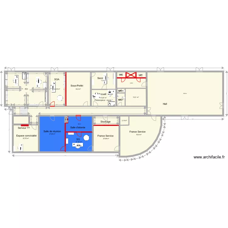 ST julien Projet mobilier. Plan de 