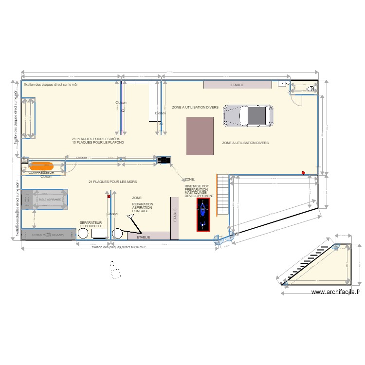plans local Lachapelle CLOISON. Plan de 0 pièce et 0 m2