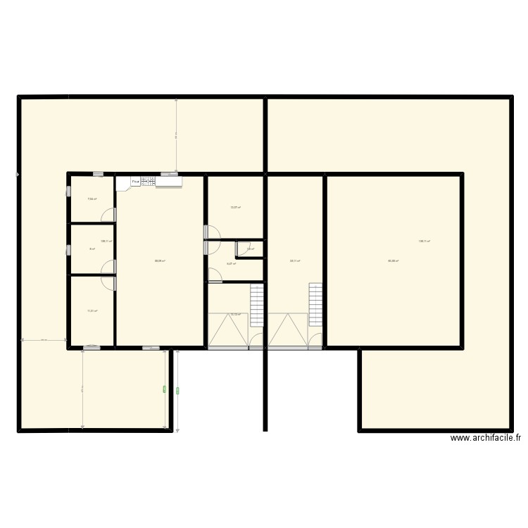 Michou. Plan de 12 pièces et 513 m2