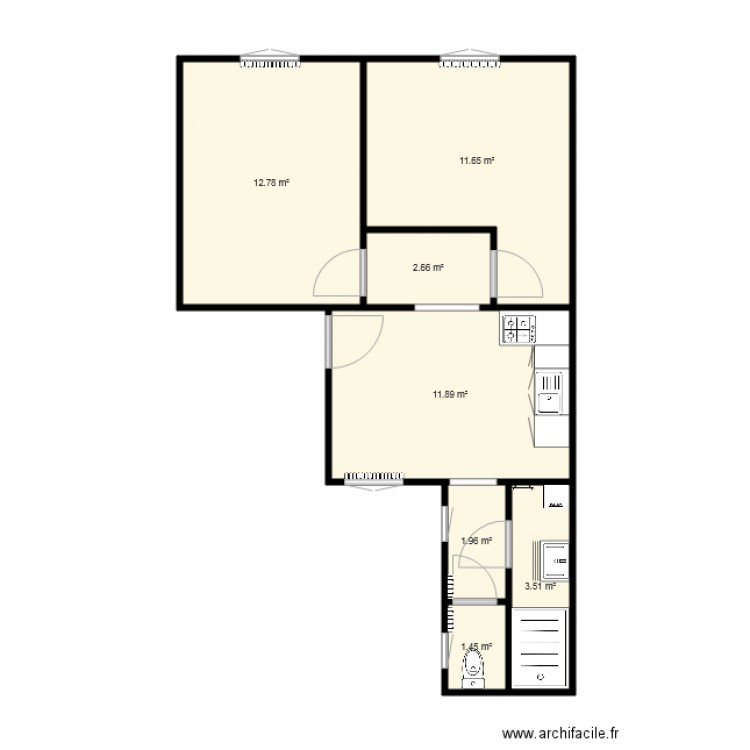 Appartement G1. Plan de 0 pièce et 0 m2