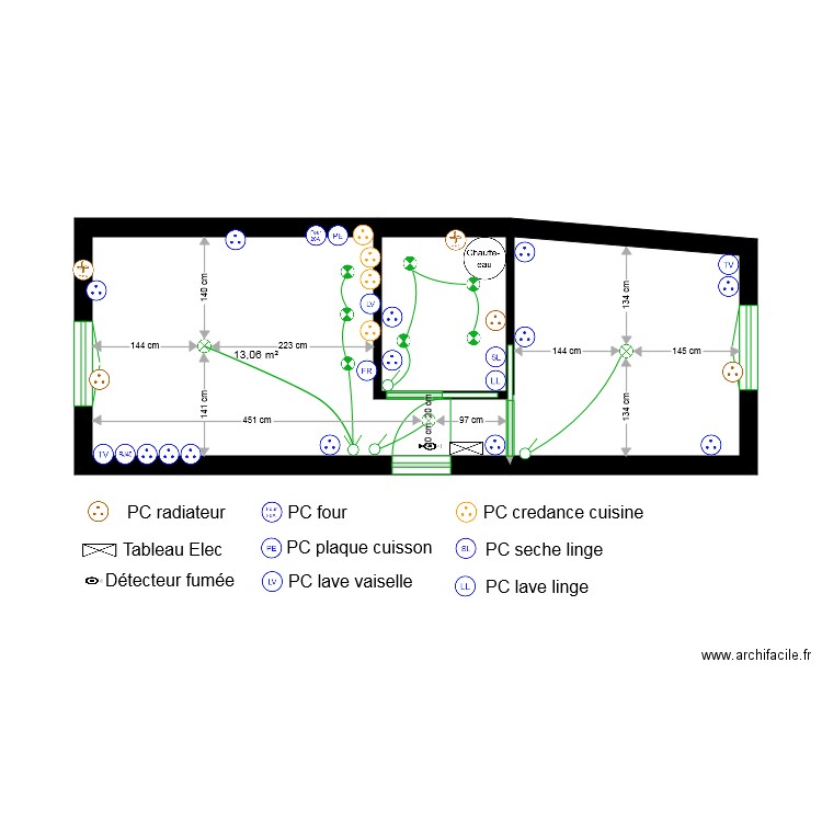 Jouarre electricite. Plan de 0 pièce et 0 m2