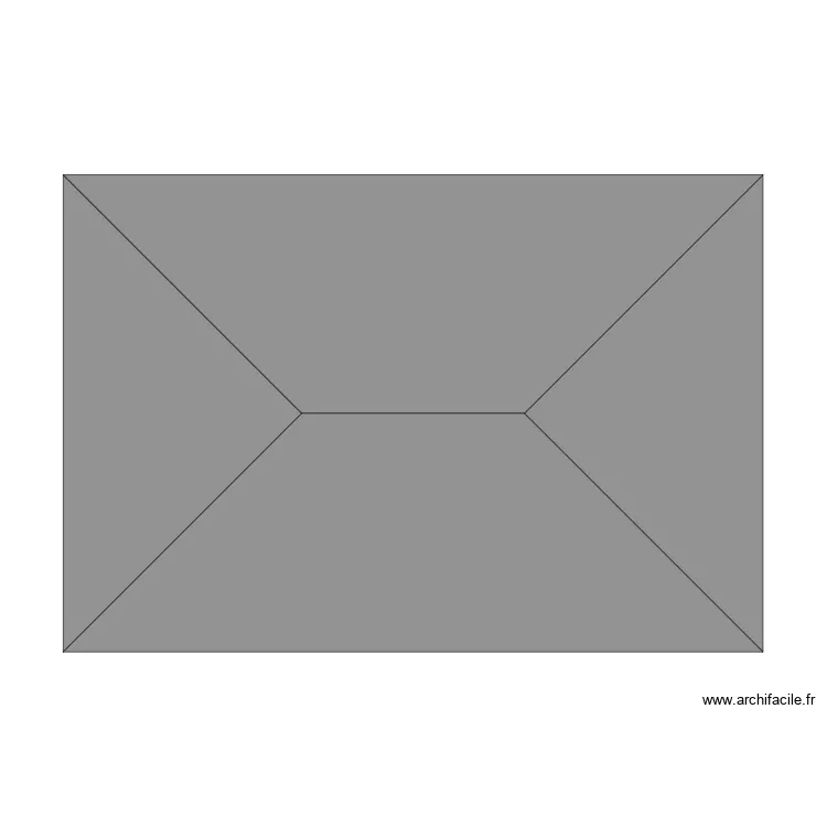 toit vue de dessus. Plan de 