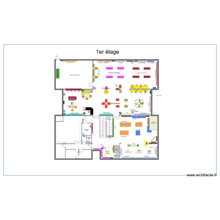 1erETAGE V3. Plan de 0 pièce et 0 m2