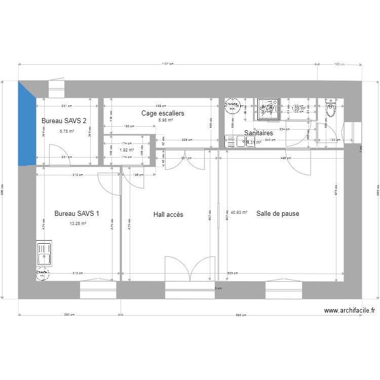 Presbytère projet. Plan de 0 pièce et 0 m2