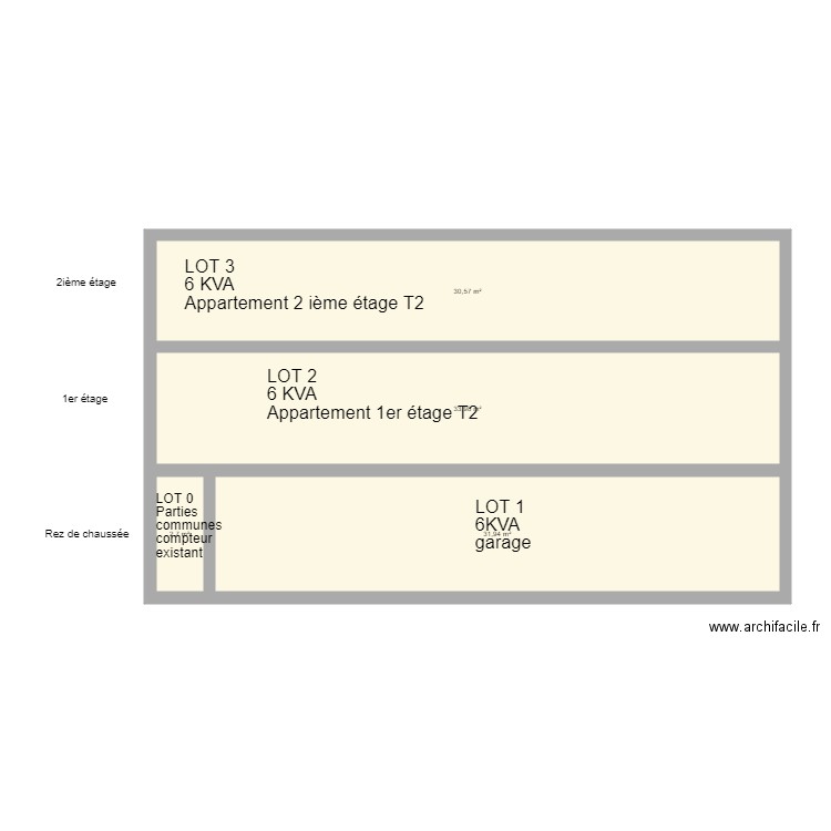 Plan découpage lot v1 ENEDIS. Plan de 0 pièce et 0 m2