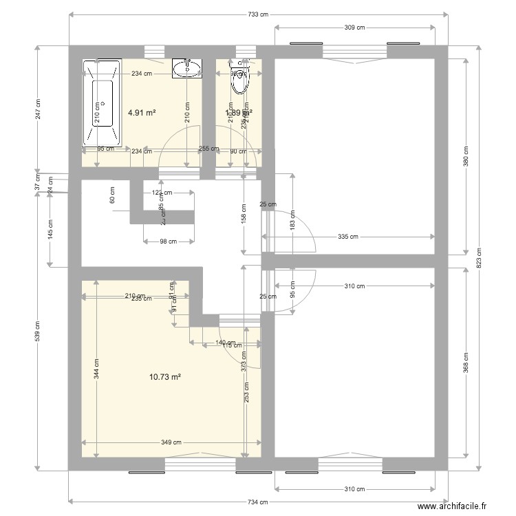 Maison Puyricard étage. Plan de 0 pièce et 0 m2