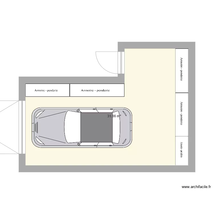 garage L. Plan de 