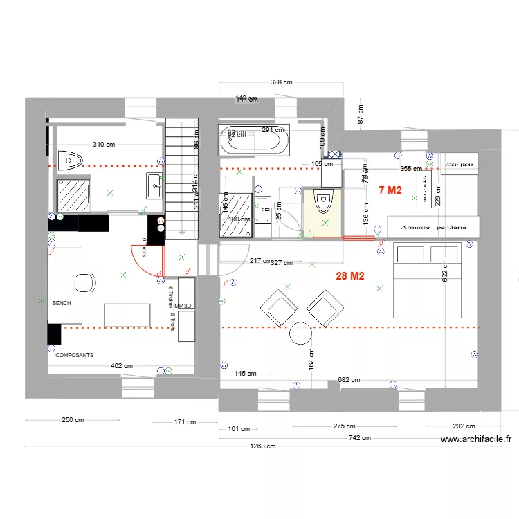 premier etage V2. Plan de premier etage V2. Plan de