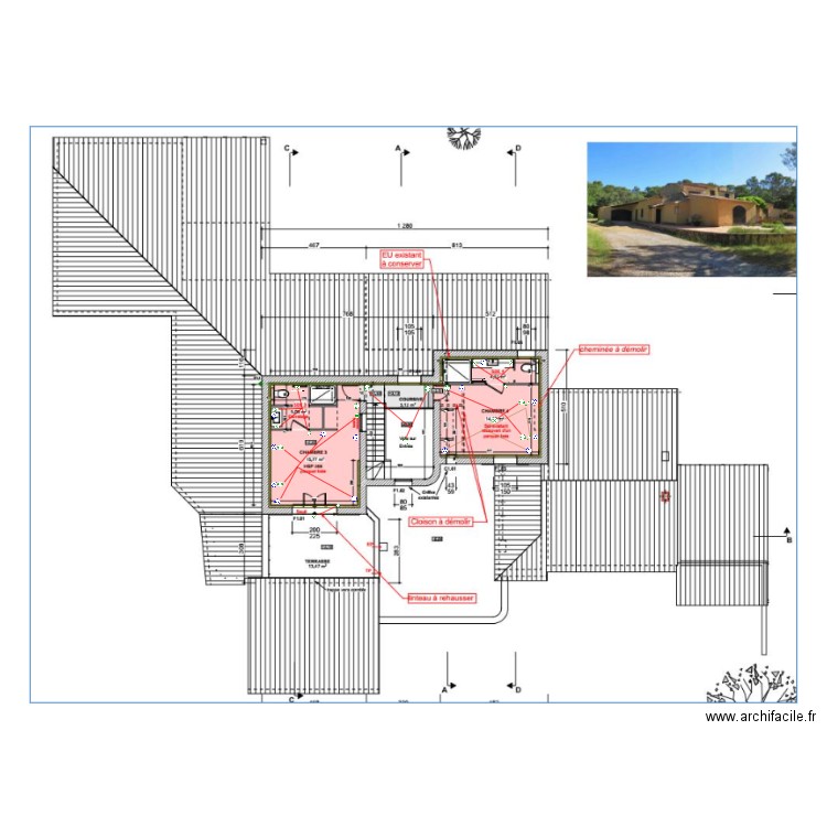 groux elec etage. Plan de 0 pièce et 0 m2