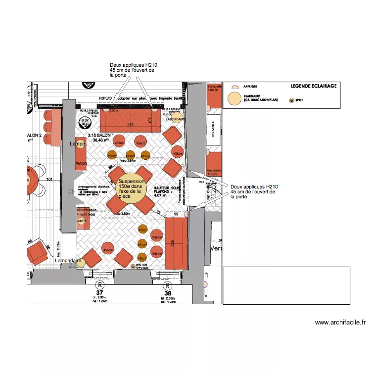 Salon 1 RDC b. Plan de Salon 1 RDC b. Plan de
