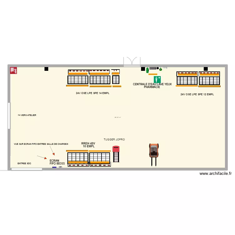 KUEHNE ET NAGEL LA CHAUSSEE ST VICTOR. Plan de 