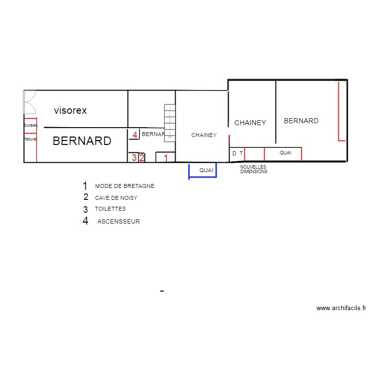 DIDEROT. Plan de 0 pièce et 0 m2