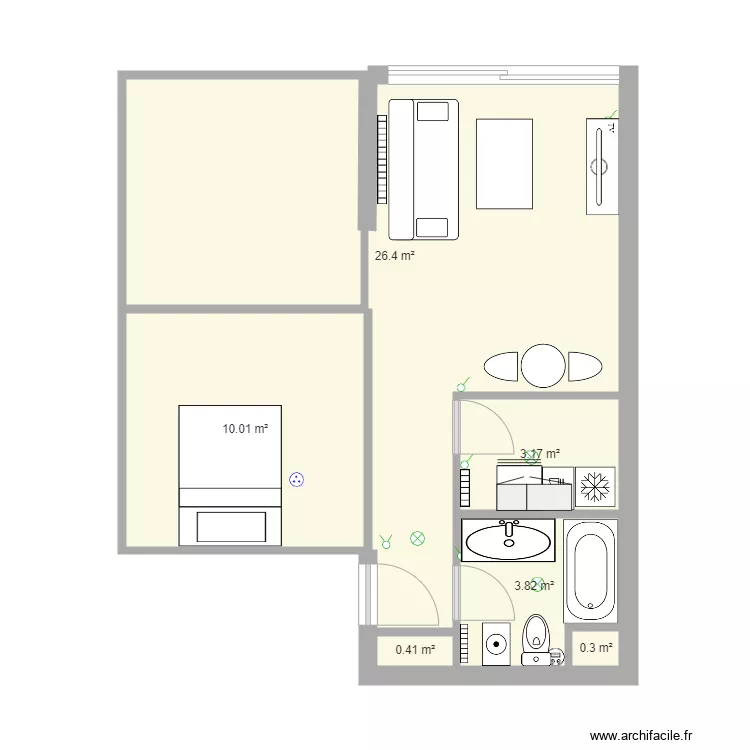 La Rochelle projet&eacute;. Plan de 