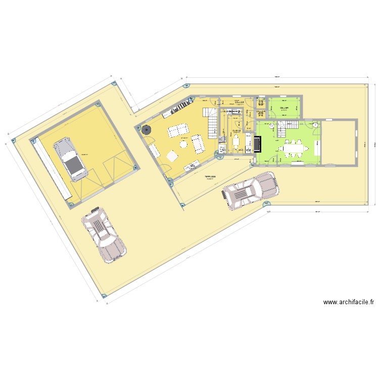 PLAN 1 2022. Plan de 11 pièces et 550 m2