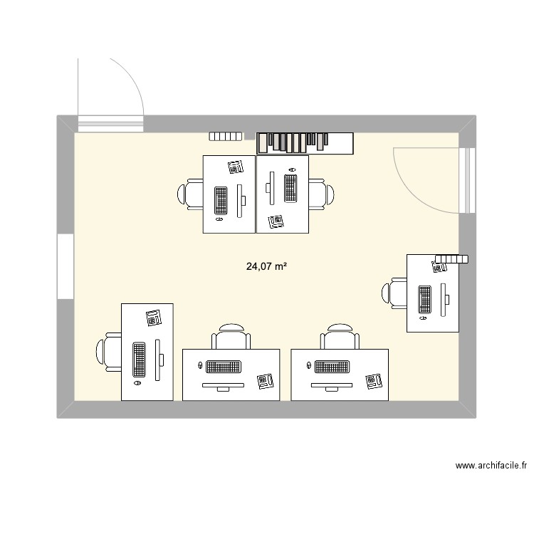 bureau V1. Plan de 0 pièce et 0 m2