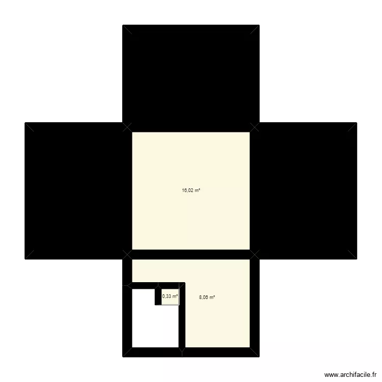 Maison pyramide. Plan de 