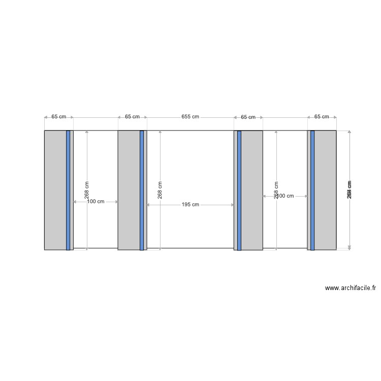 SALON  CONFIG21 65CM. Plan de 0 pièce et 0 m2