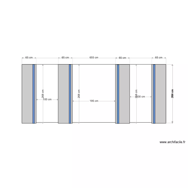 SALON  CONFIG21 65CM. Plan de 