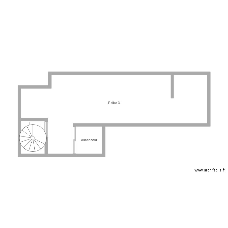 Palier 3 au 4A. Plan de 0 pièce et 0 m2