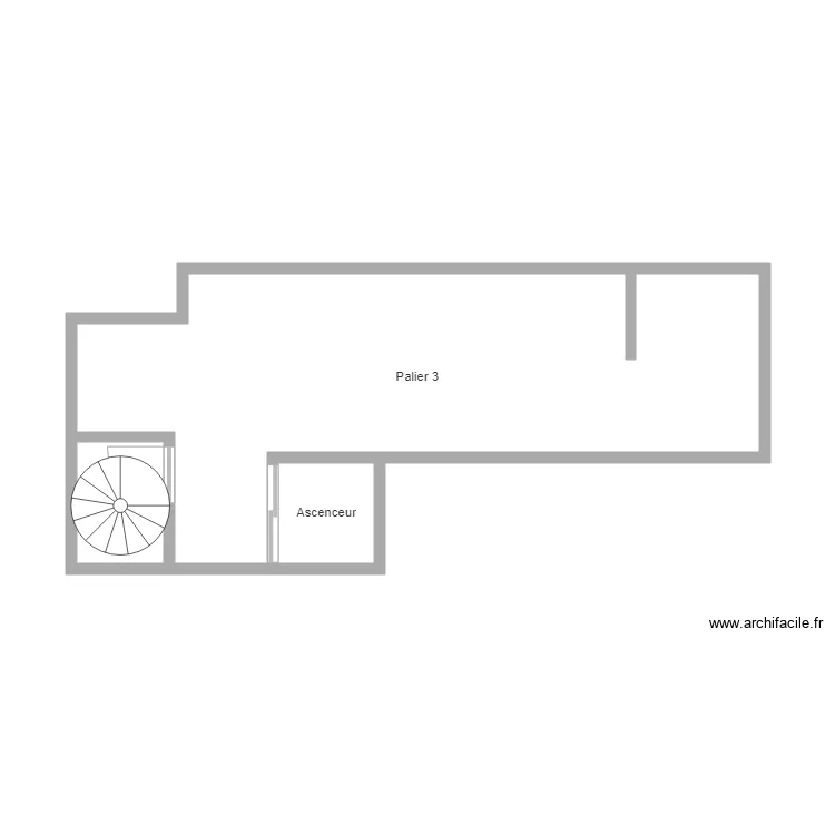 Palier 3 au 4A. Plan de 