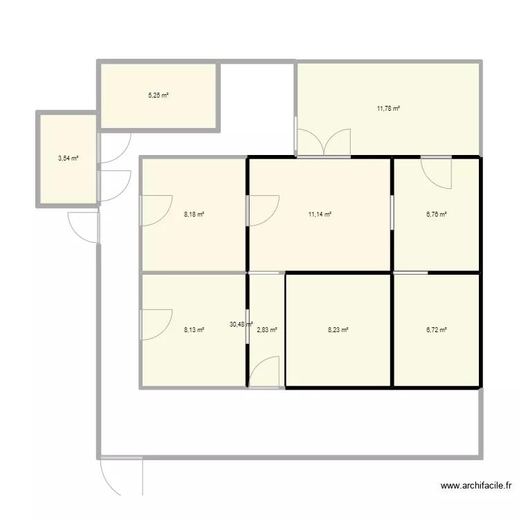 maison familiale avant travaux 1 avec legendes 2. Plan de 