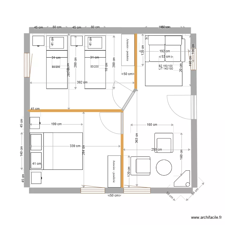 petite maison P-4. Plan de 