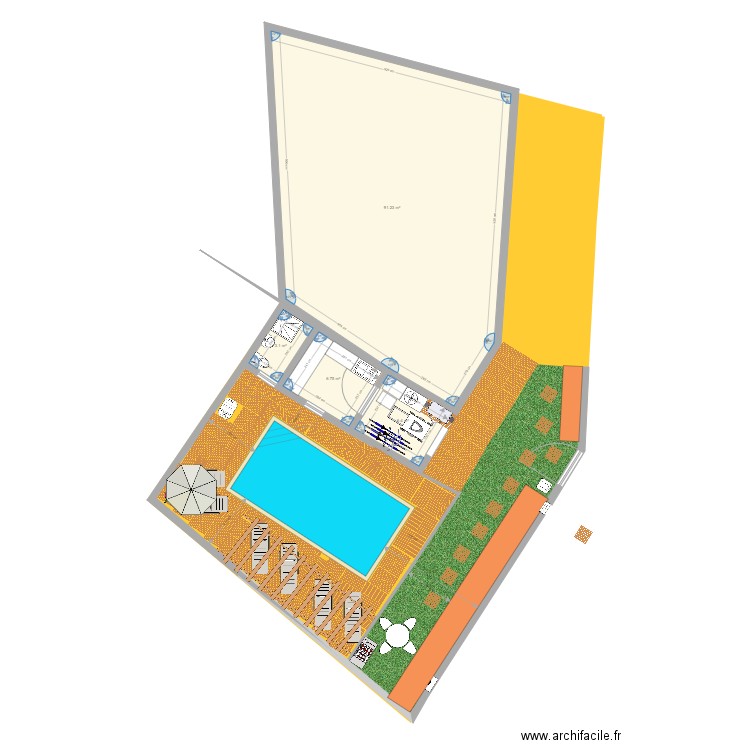 David 7. Plan de 0 pièce et 0 m2