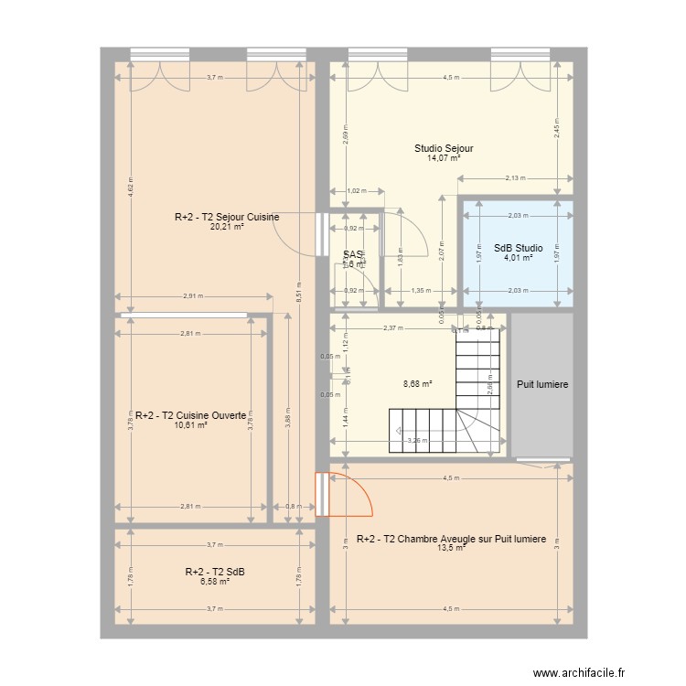 PERPI MAILLY CIBLE TVX. Plan de 0 pièce et 0 m2