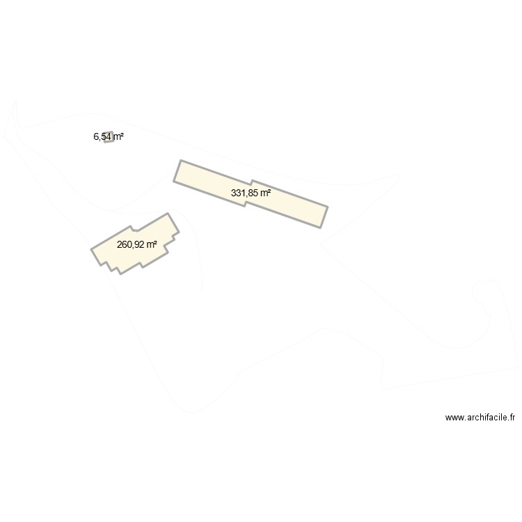 verner. Plan de 3 pièces et 599 m2