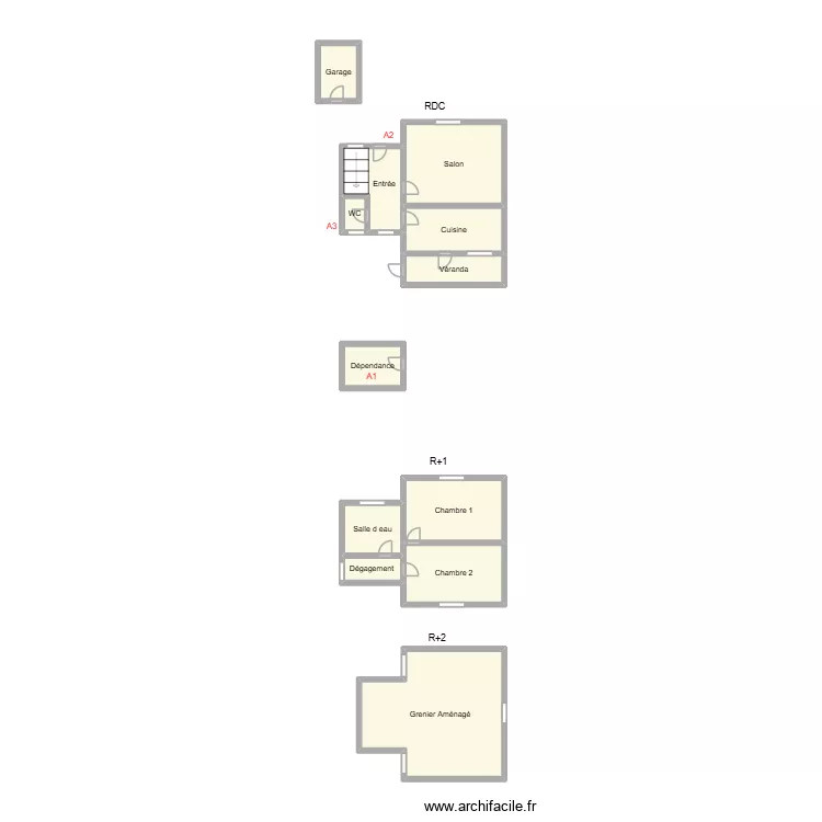 2510 SUCCESSION BELLEC. Plan de 