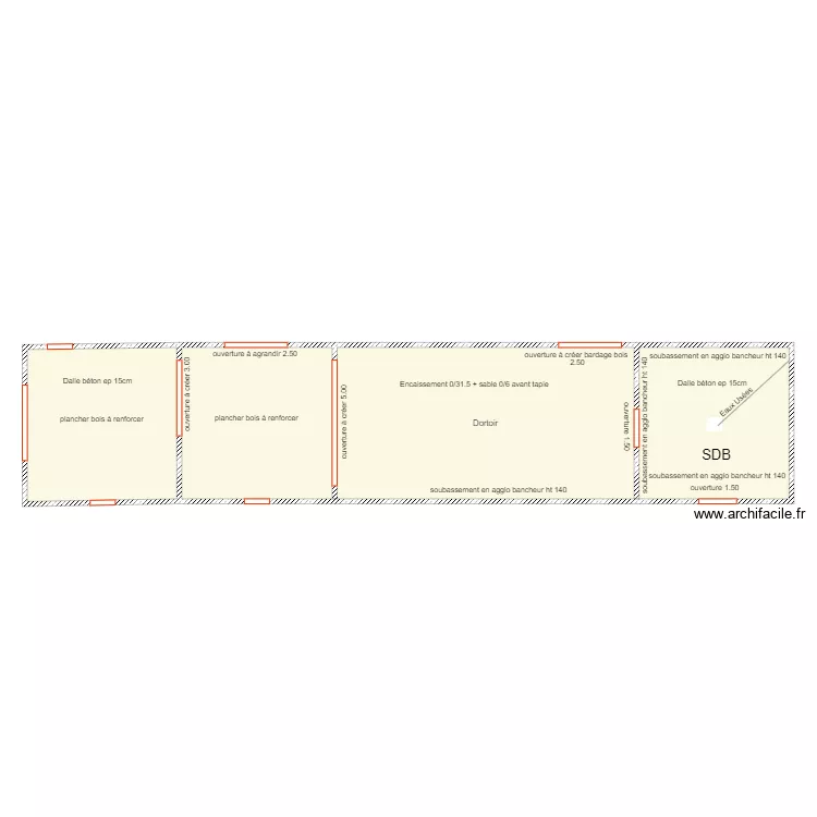 La biqueti&egrave;re 5. Plan de 