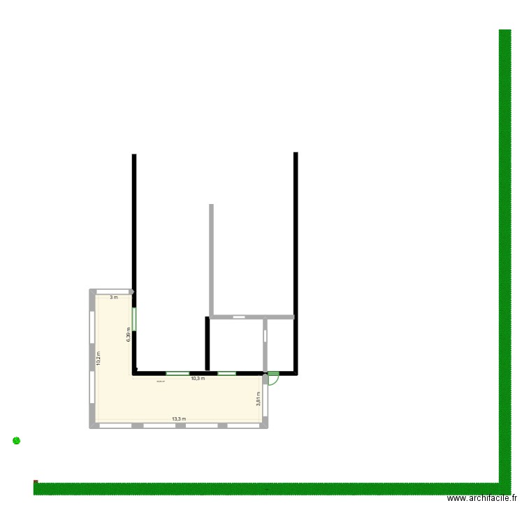 Michel. Plan de 1 pièce et 70 m2