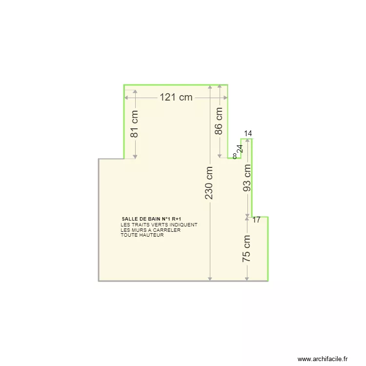 DATICHE SDB R1. Plan de 